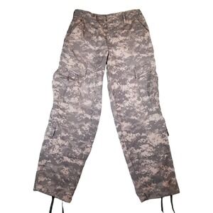 US Army Combat Uniform Trousers 30x29 Medium Short Camo Button Fly Pants